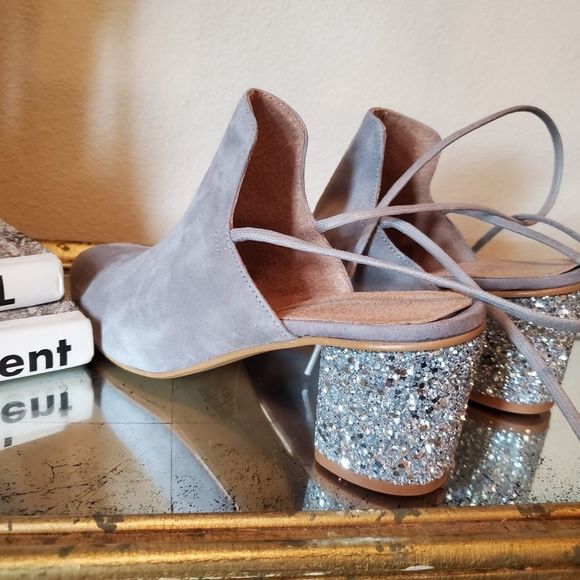 Free People sparkler wrap mule heels - Picture 6 of 11